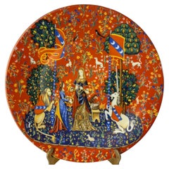 Haviland Limoges France Decorative Plate La Chasse a La Licorne 1981 Limited Ed.