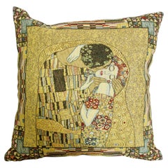 Gustavian Throw Pillow by Flemish Tapestries, Jacquard Woven, 1980