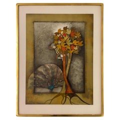 Graciela Rodo Boulanger Peacock For Sophie Signed and Numbered Lithograph 1979
