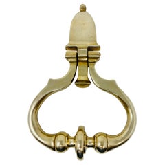 1940s Georgian Style Solid Polished Brass Door Knocker