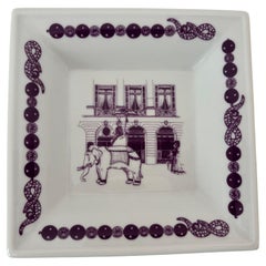 Boucheron Paris Porcelain Trinket Tray by Limoges, Hand-Painted, France c.1980s