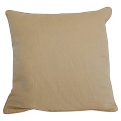 Vintage Belgium Linen Throw Pillow, French Provincial, 18\" Square