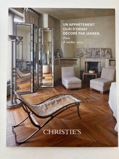 Christie's auction catalog for a Parisian apartment designed by the Jansen Firm