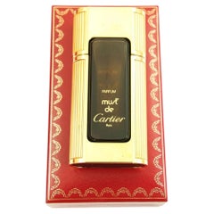 Vintage Must de Cartier Paris Parfum Bottle in Original Red Presentation Box
