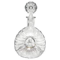 Baccarat Crystal Rémy Martin “Centaure” Decanter Donut Shell Form France 1960s