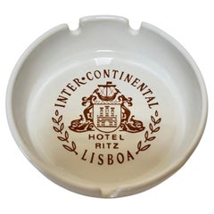 The Ritz-Carlton Lisbon Porcelain Ashtray Vide-Poche, circa 1970s