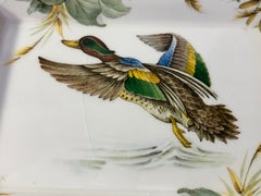 Lancel Vintage Porcelain Mallard Duck Ashtray, Vintage Decorative Dish