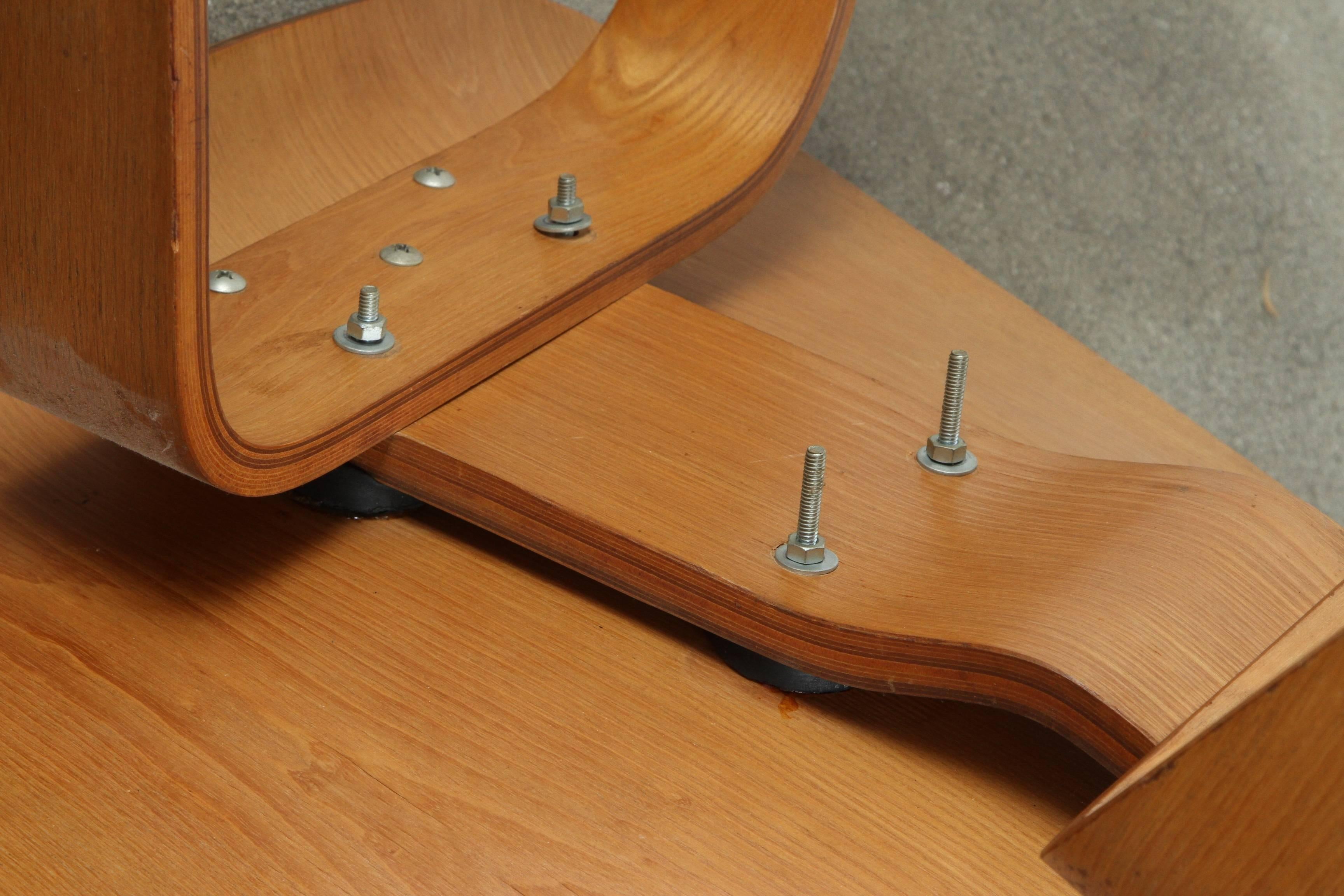 Early Charles Eames Bentwood Lounge Chair Wood, LCW In Good Condition In North Hollywood, CA