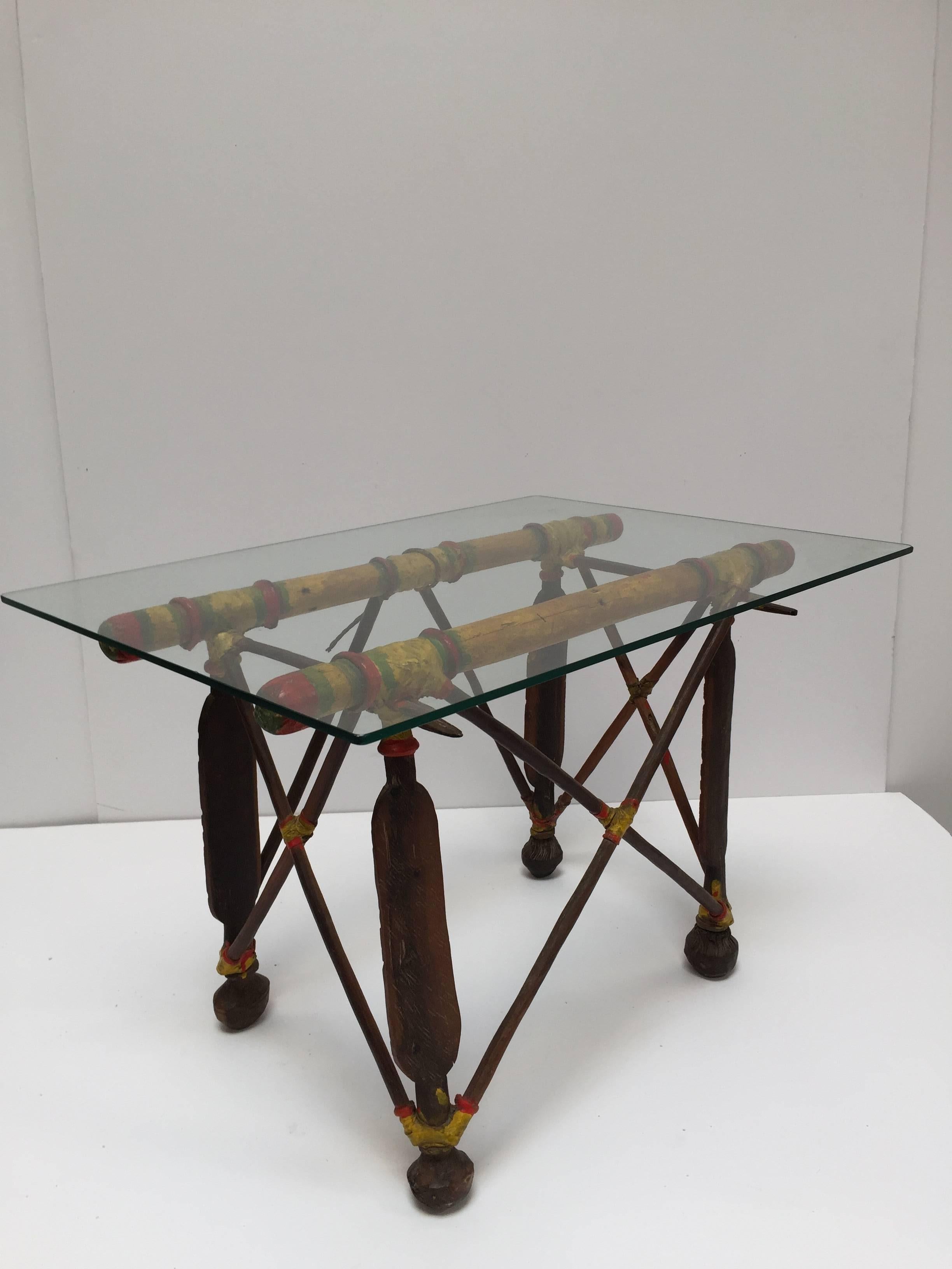 Mauritanian African Tribal Tuareg Camel Saddle Stand Side Table
