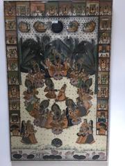 Large Pichhavai Painting Framed in an Acrylic Custom Box