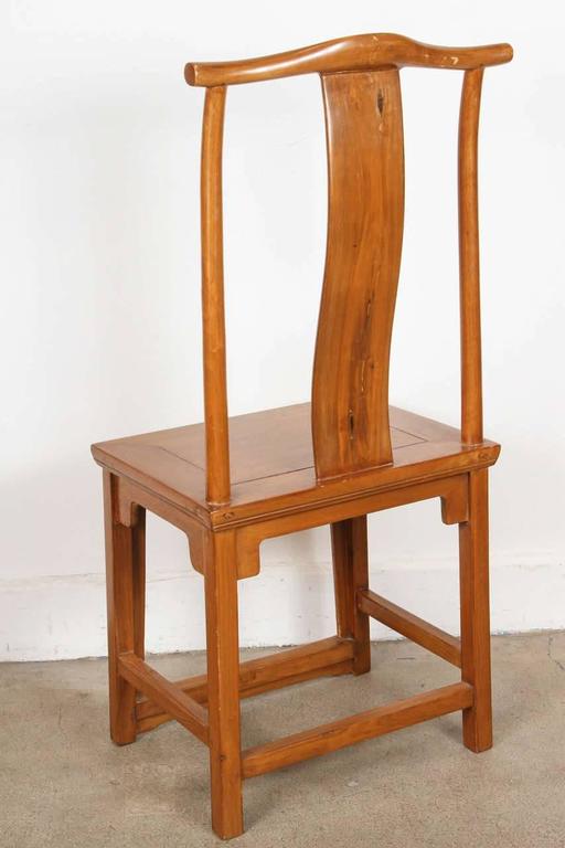 Chinese Export Pair of High Back Chinese Chairs Ming Style For Sale
