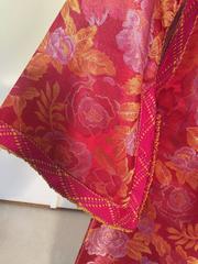 Moroccan Red Lame Caftan Maxi Dress Kaftan Size L