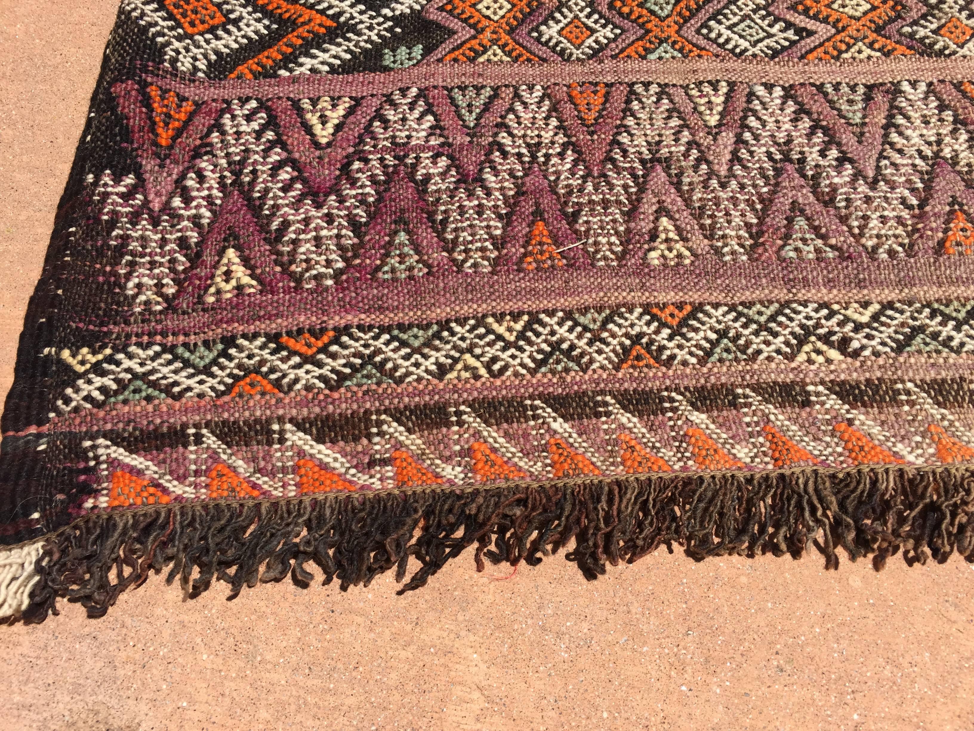 20th Century Vintage Moroccan Nomadic African Tribal Rug