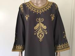 Moroccan Caftan, Maxi Dress Kaftan, 1970 Size Small