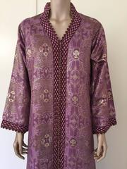 Moroccan Caftan, Purple Color Lame Kaftan Size M to L