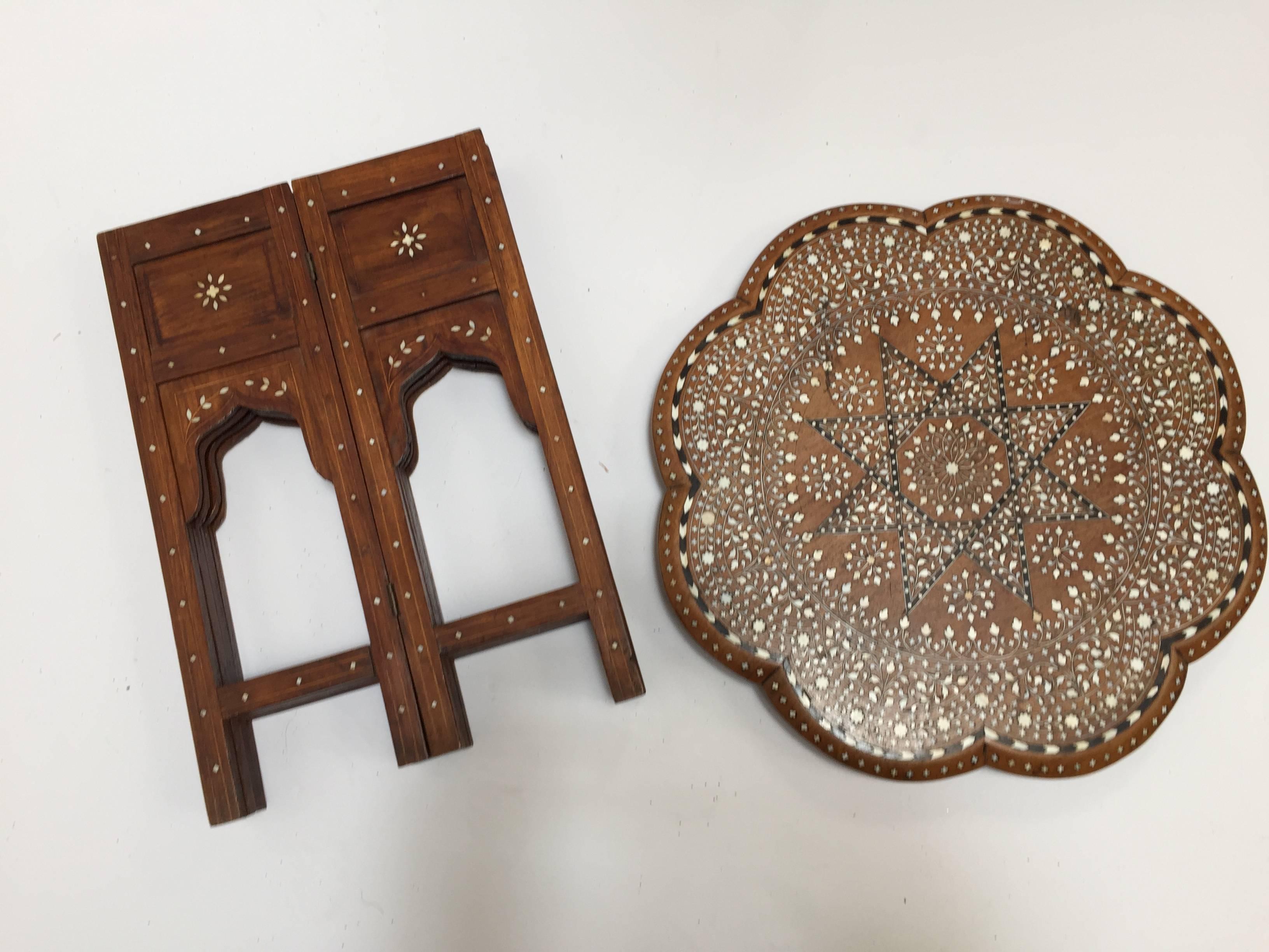 Anglo-Indian Inlaid Octagonal Side Table In Excellent Condition In North Hollywood, CA