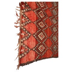 Tapis tribal marocain vintage en laine de Rehamna, plaines de Marrakech, vers 1960