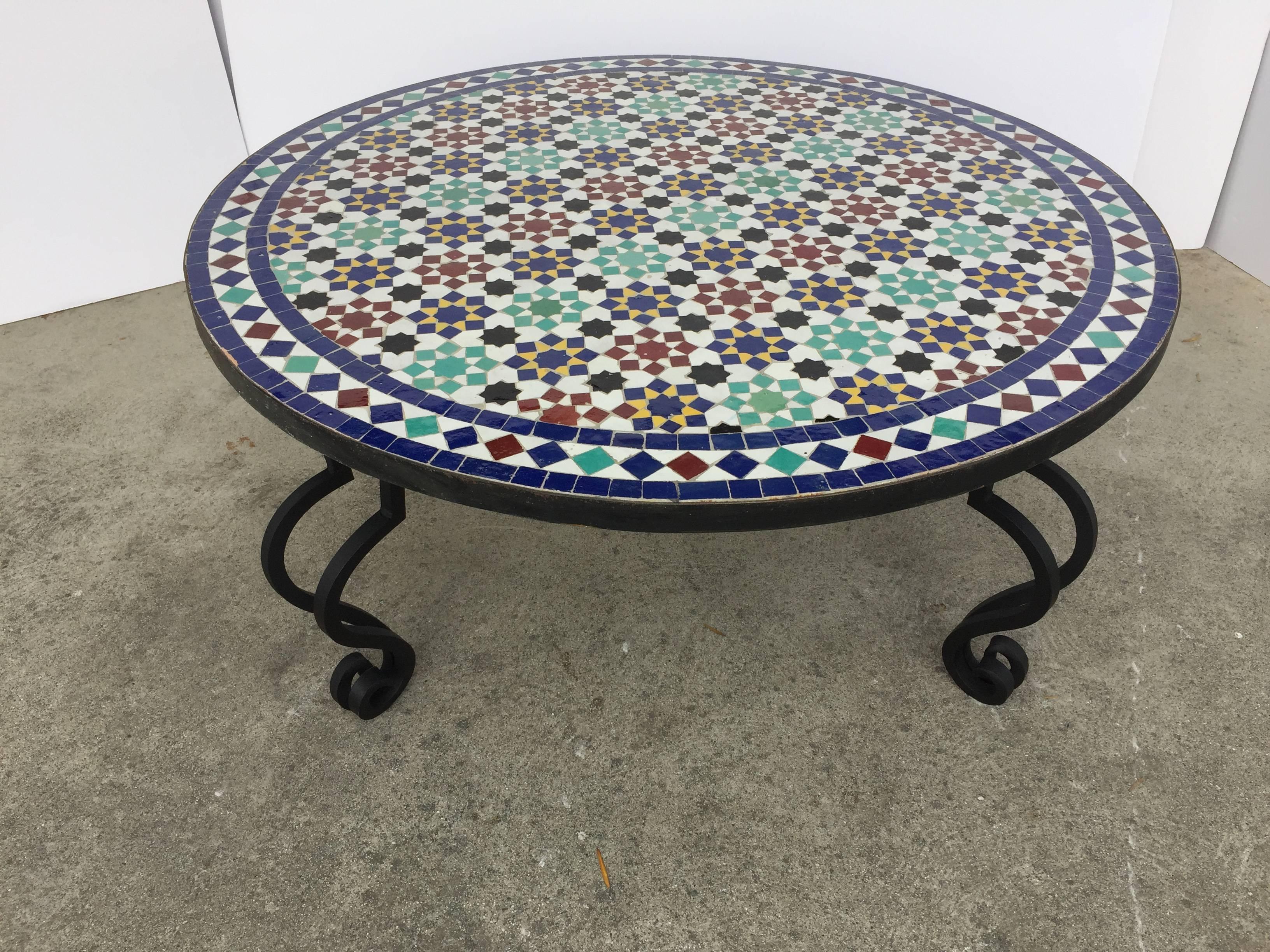 outdoor mosaic coffee table