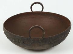 Large Metal Iron Pot from Southern India
