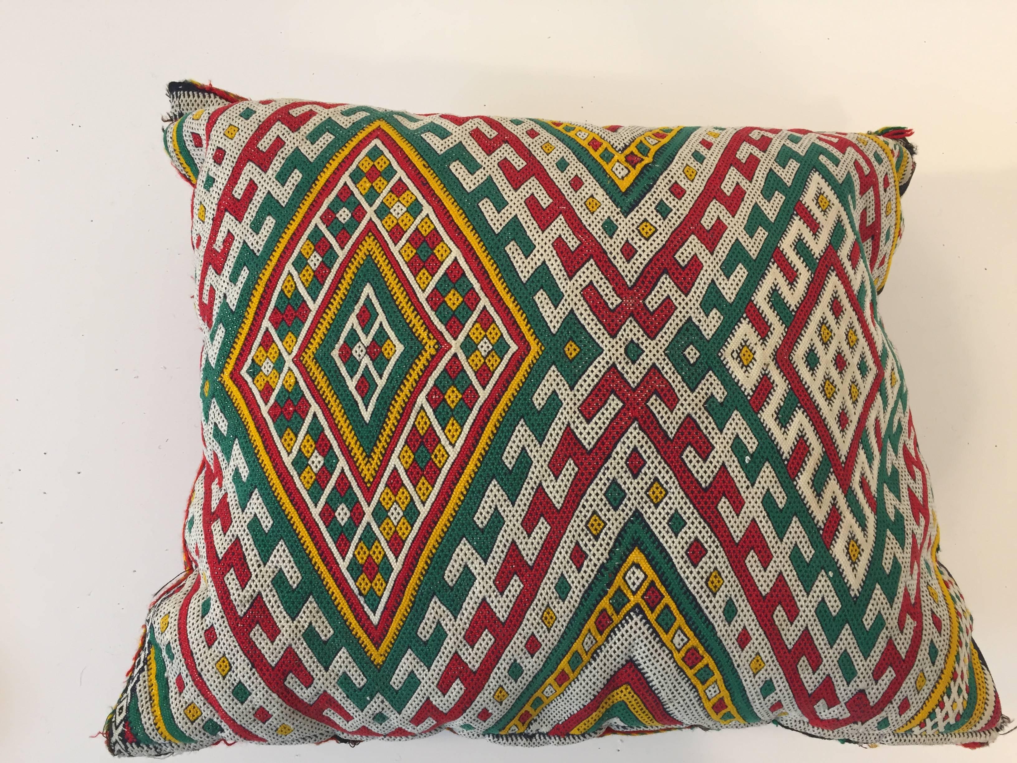 Moroccan Berber Handwoven Tribal Pillow 1