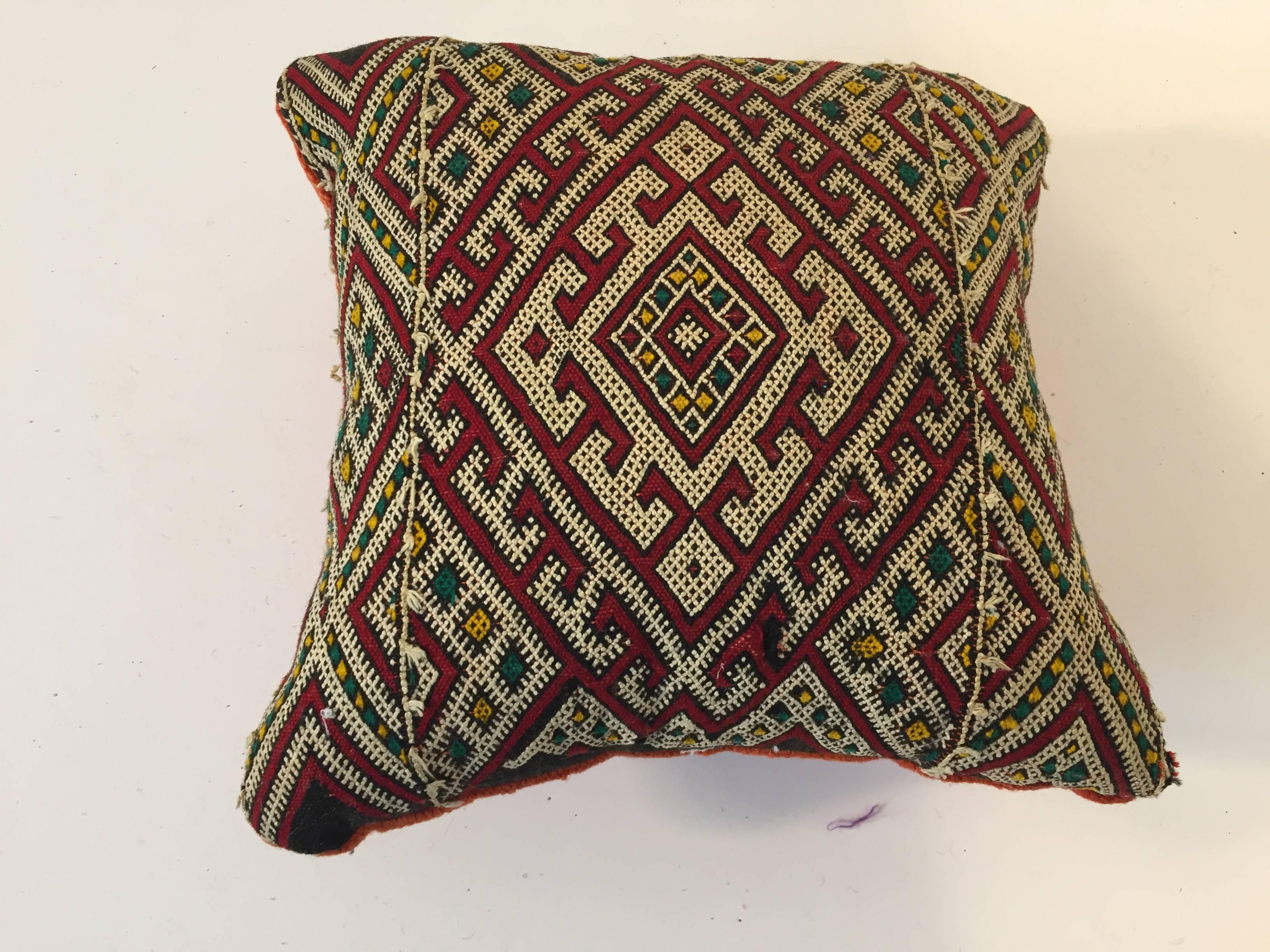 20th Century Moroccan Berber Tribal Throw Pillow