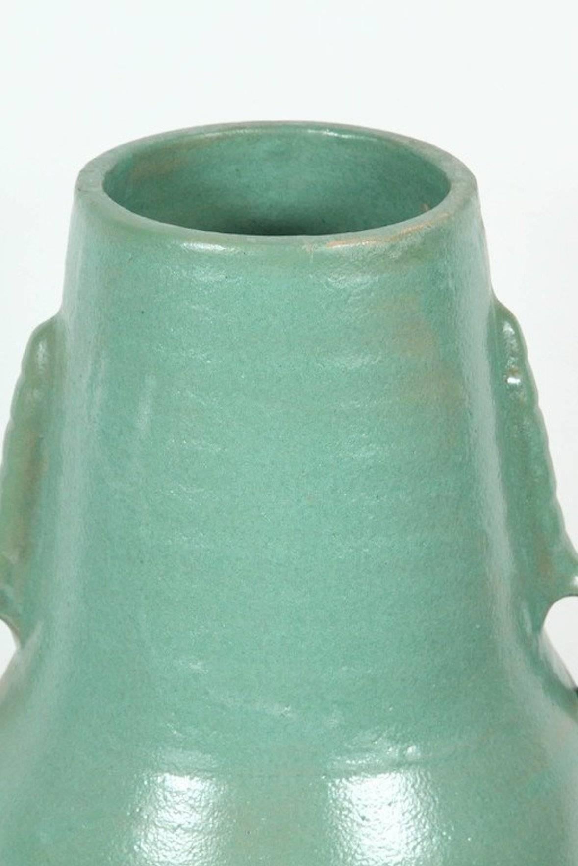 Moorish Moroccan Turquoise Handcrafted Ceramic Vase