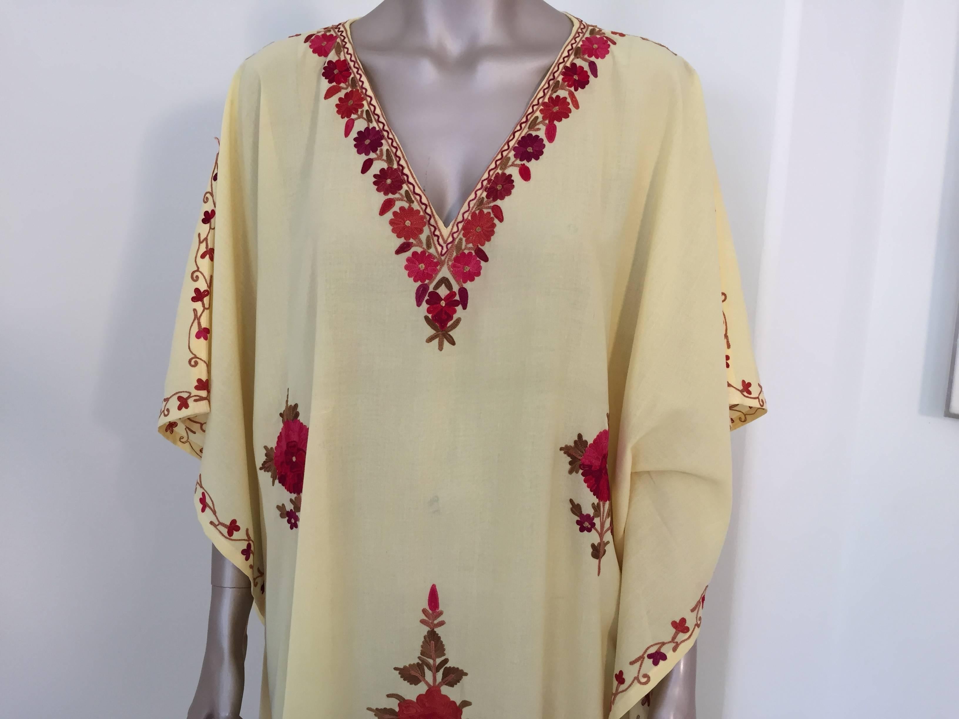 20th Century Moroccan Bohemian Summer Caftan