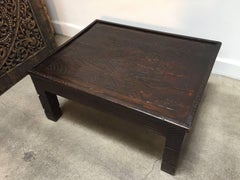 Moroccan Berber Table with Carved Tribal African Designs