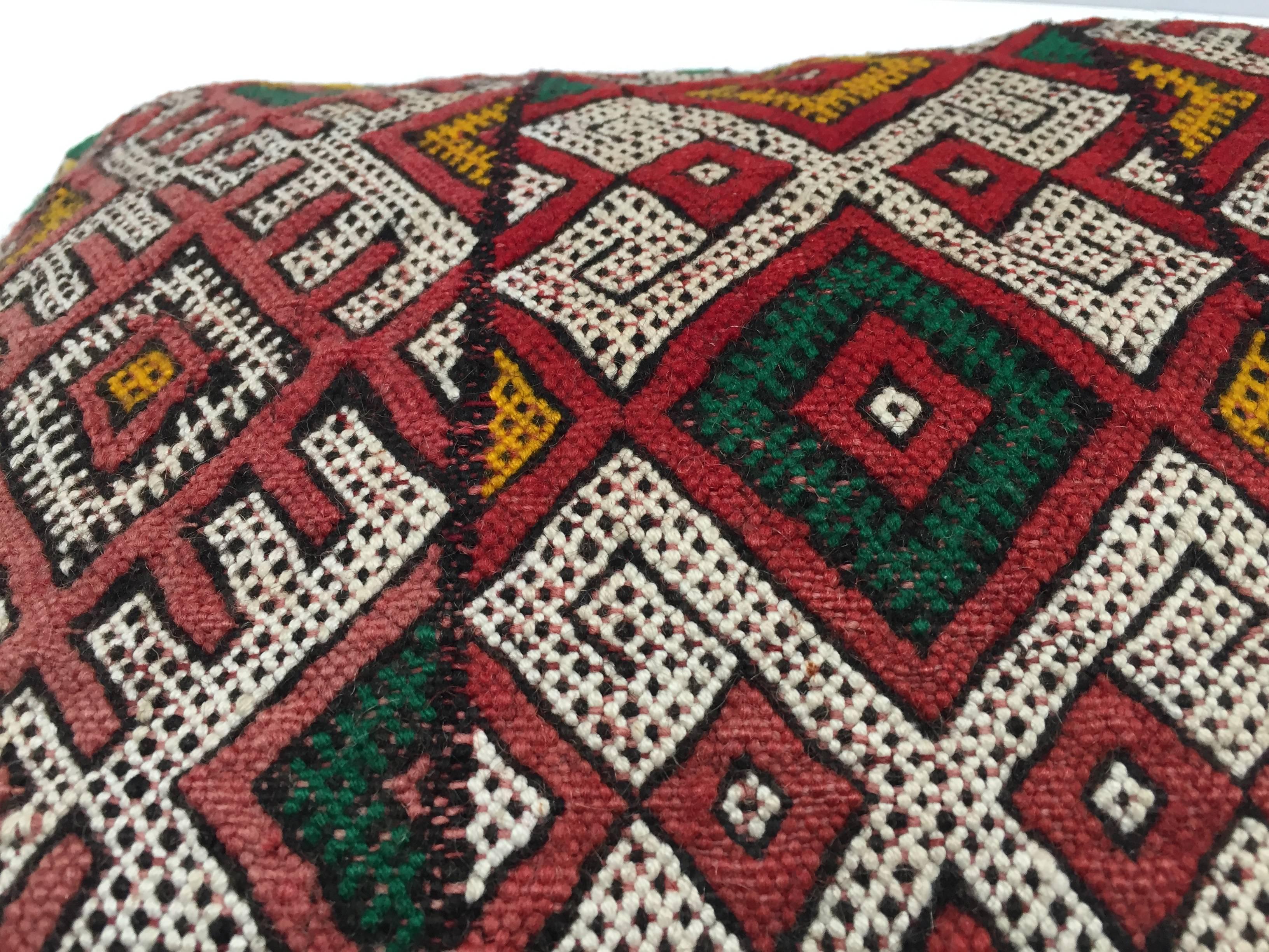 Moroccan Berber Handwoven Tribal Vintage Pillow 1