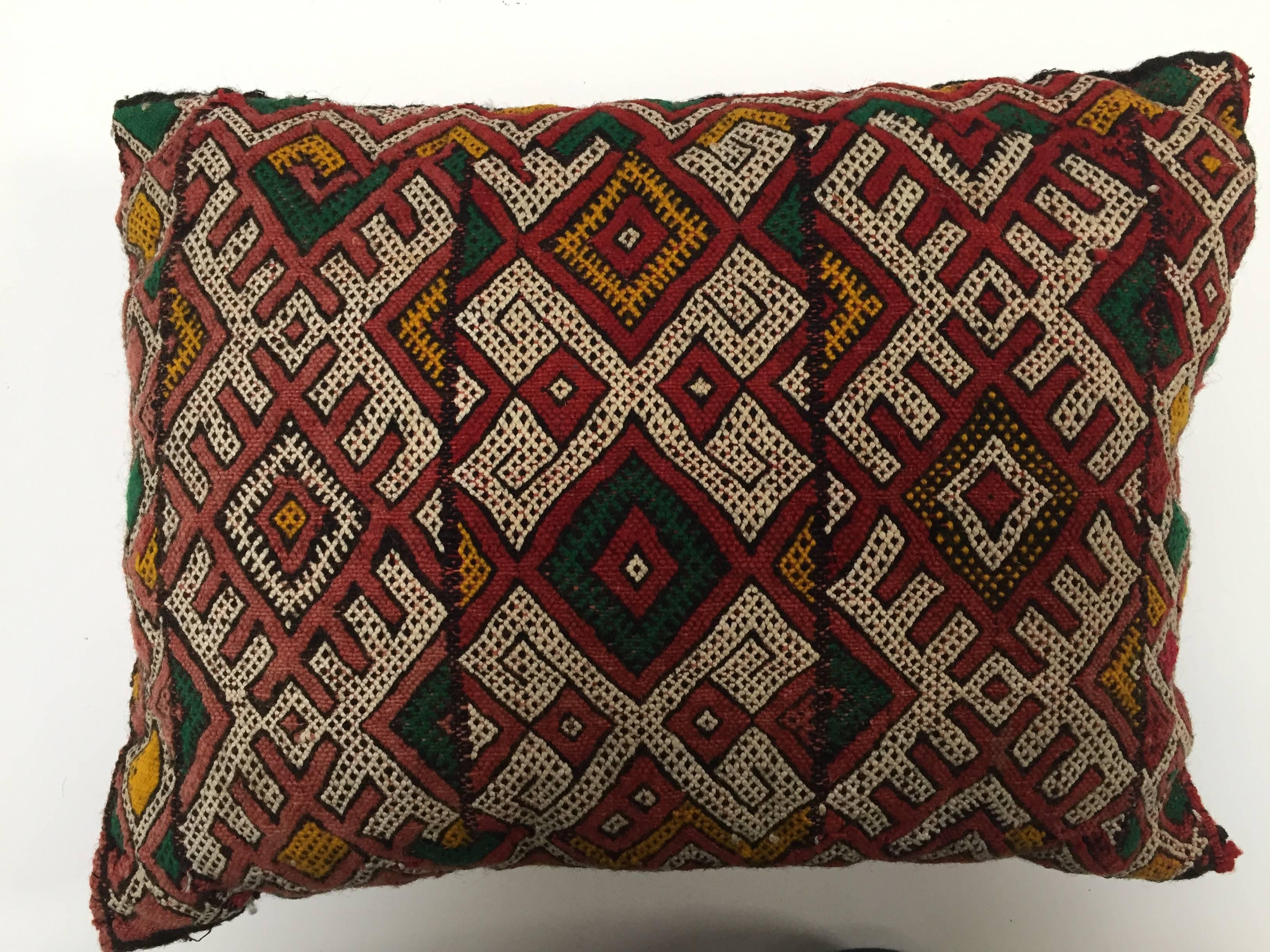 Moroccan Berber Handwoven Tribal Vintage Pillow 3
