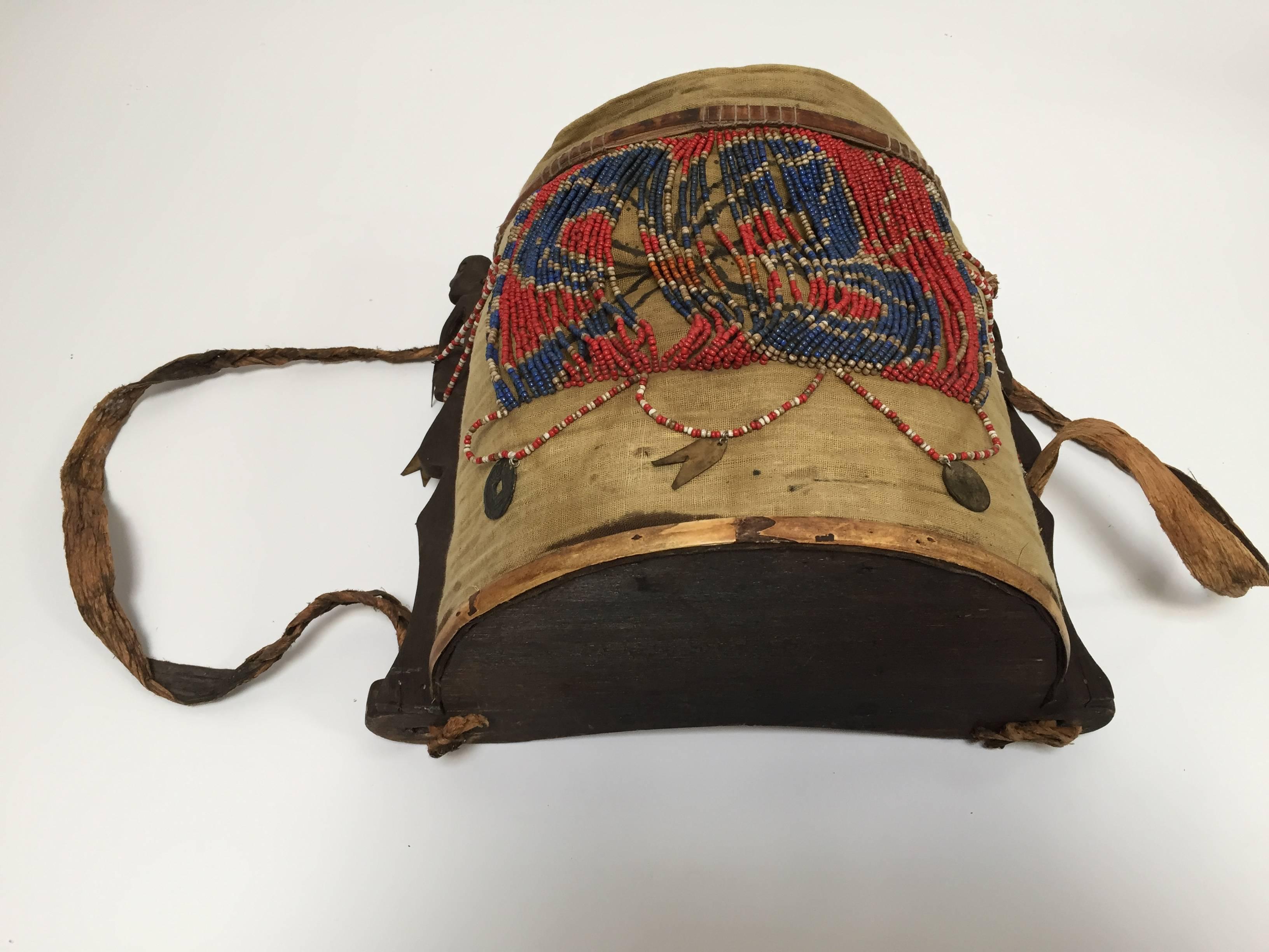 Dayak Kayan Borneo Beaded Basket Baby Carrier Kalimatan, Indonesia at 1stDibs dayak baby