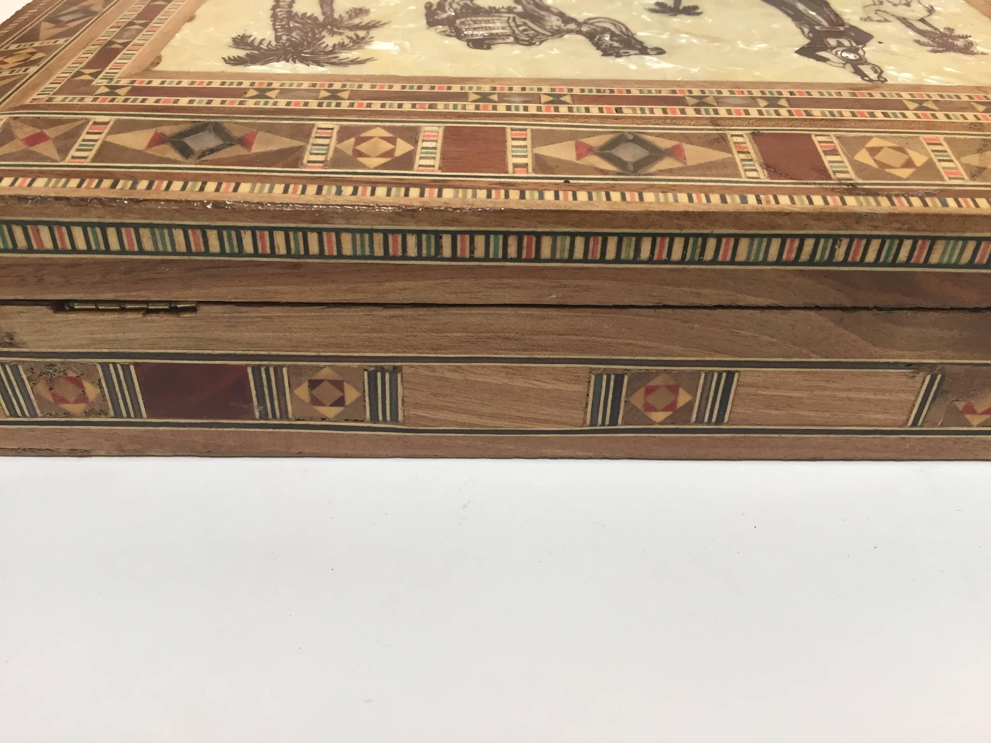 Fruitwood Middle Eastern Syrian Decorative Box