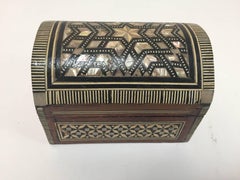 Middle Eastern Syrian Mother-of-Pearl Inlaid Jewelry Box