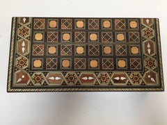 Syrian Inlaid Mosaic Backgammon and Chess Game Box
