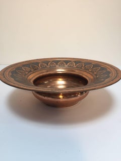 Antique Middle Eastern Islamic Turkish Ewer and Copper Basin