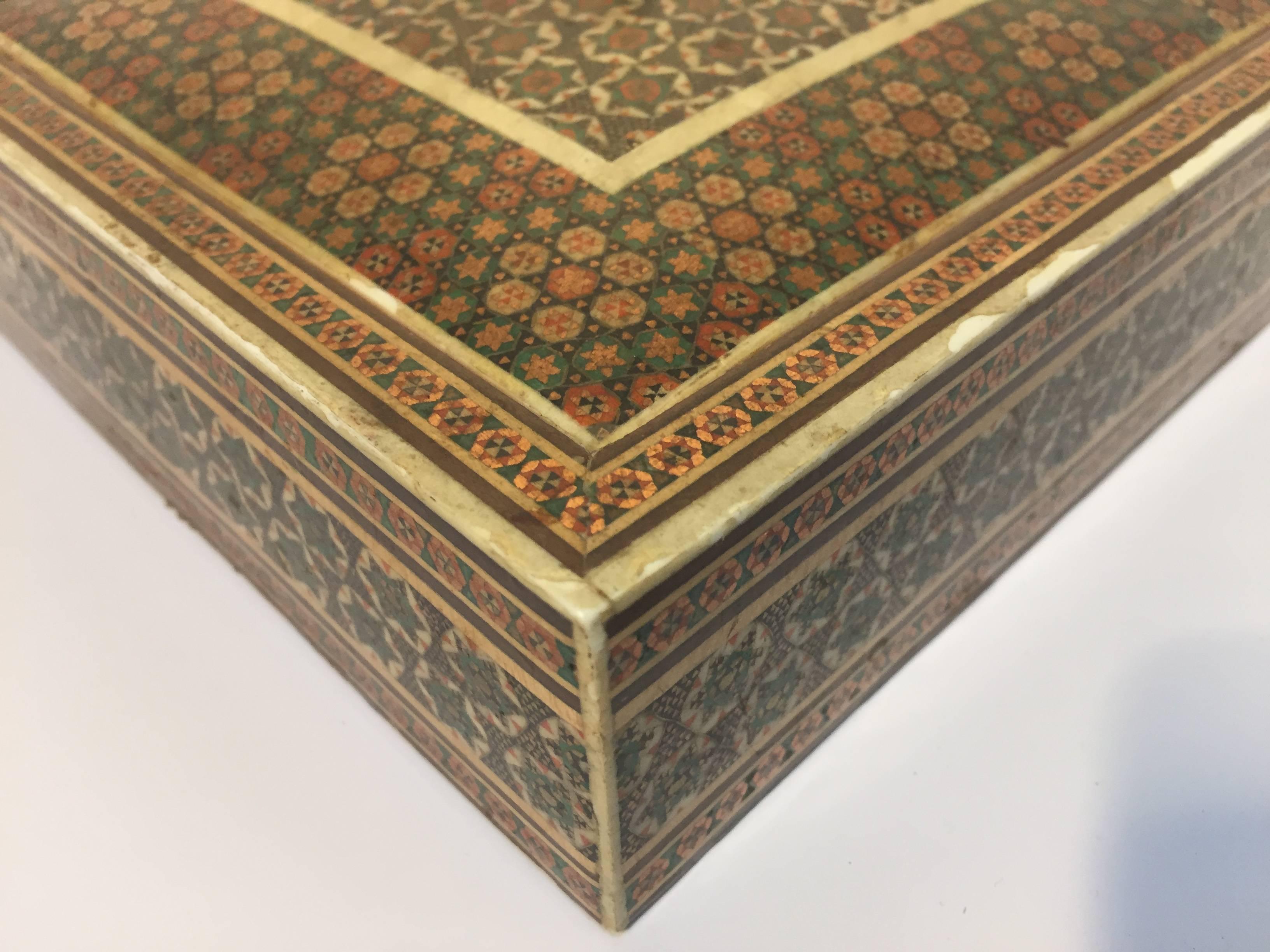 Anglo-Indian Decorative Micro Mosaic Inlaid Box 2