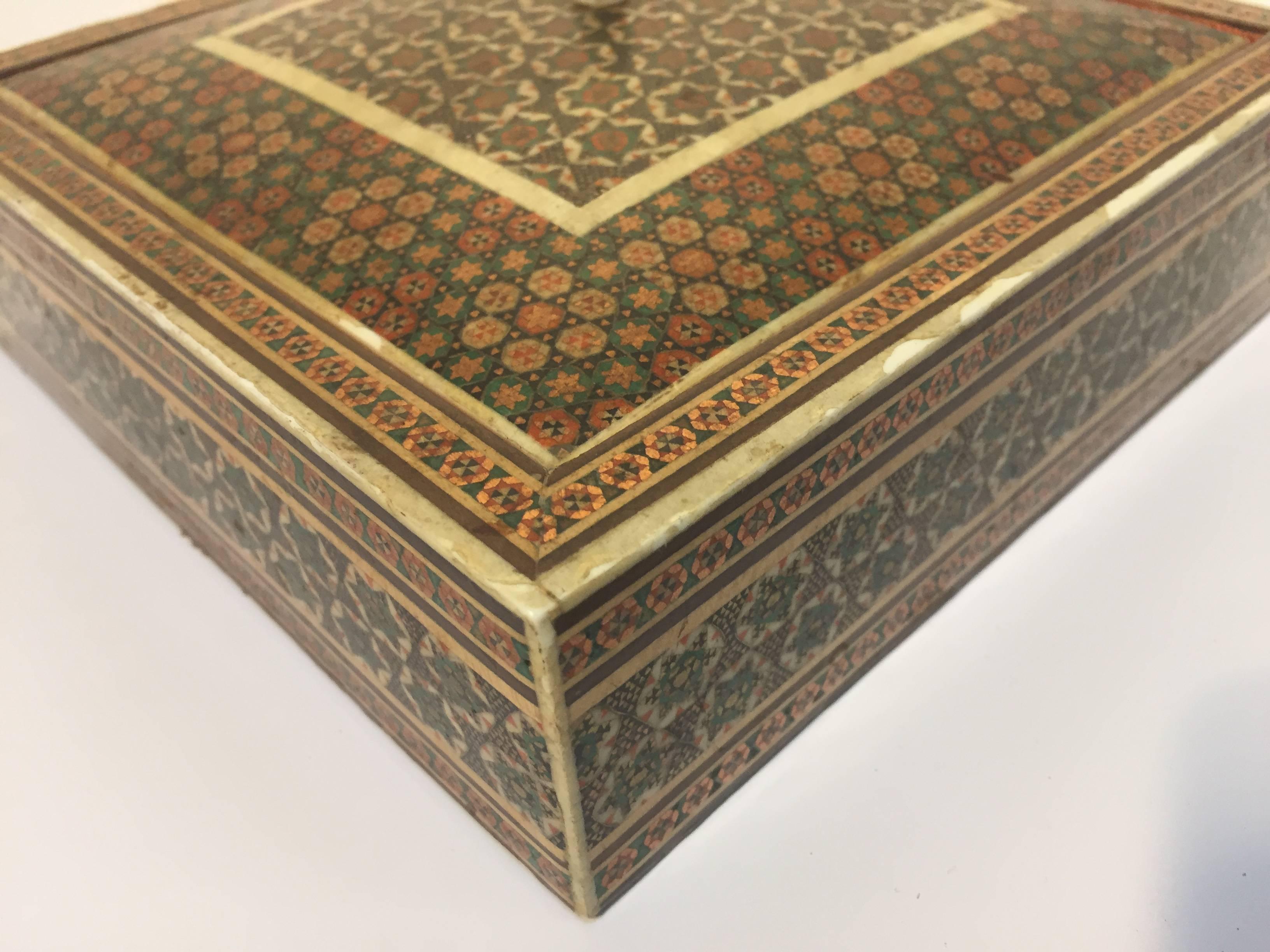 Anglo-Indian Decorative Micro Mosaic Inlaid Box 4