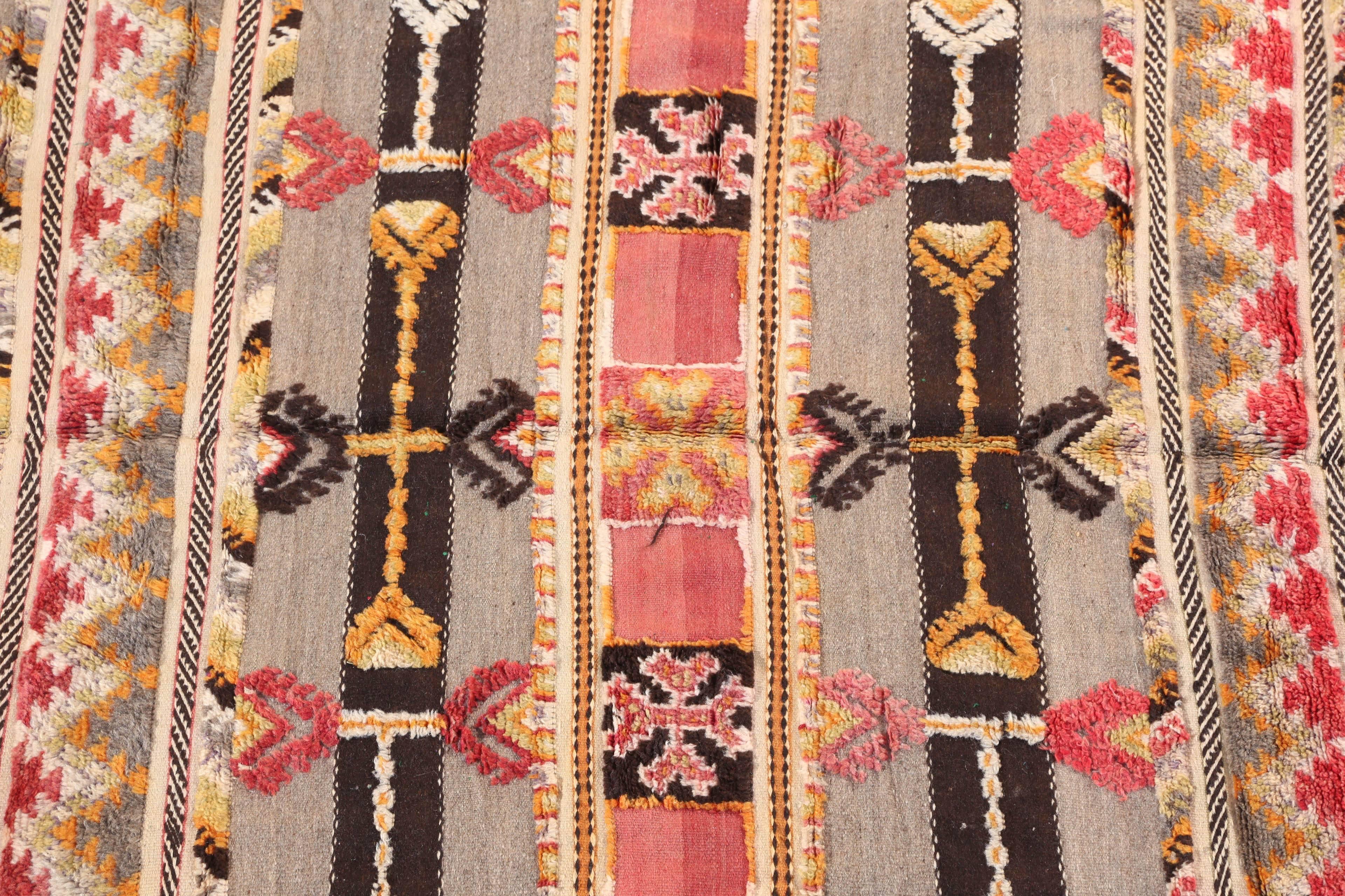 Hand-Woven Moroccan Tribal Berber Vintage Rug