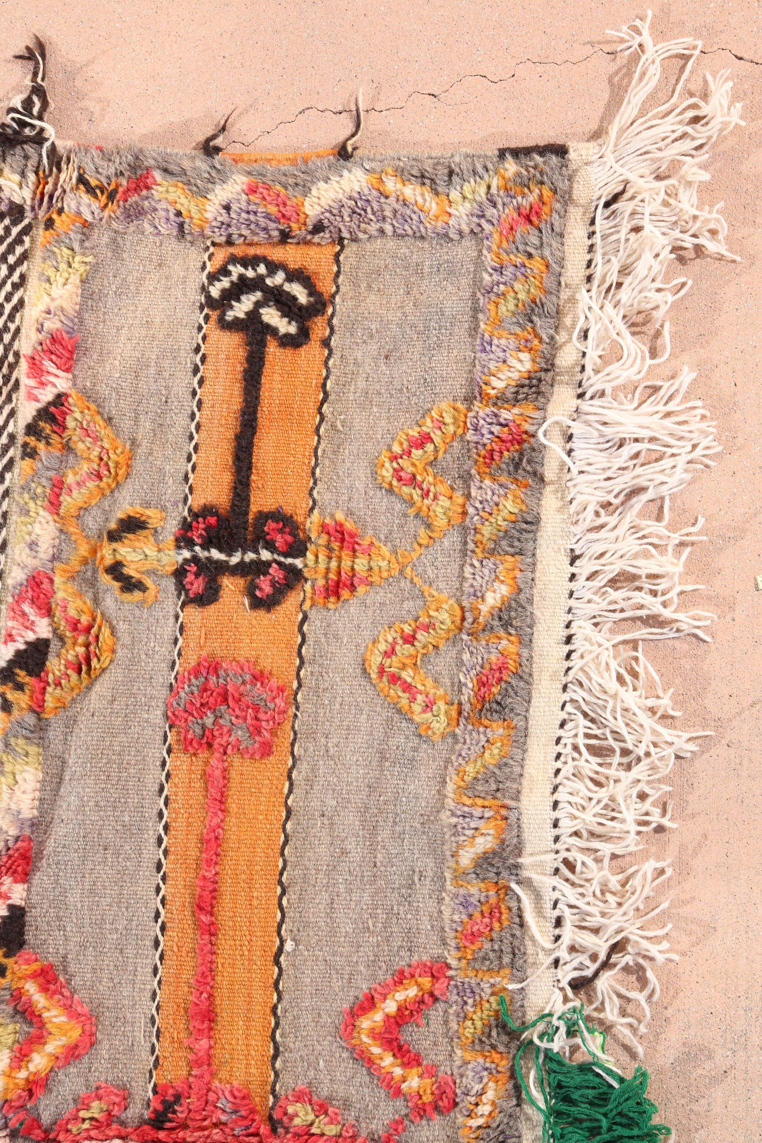 Wool Moroccan Tribal Berber Vintage Rug