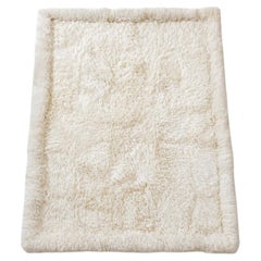 Vintage New Zealand Ivory Sheepskin Patchwork Rug or Bed Throw, 1970s