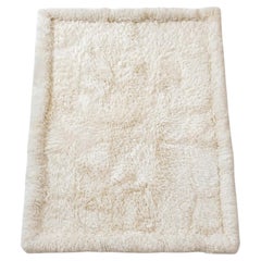 Vintage New Zealand Ivory Sheepskin Patchwork Rug or Bed Throw, 1970s