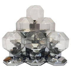 Motoko Ishii for Staff, 1970s Extra Large Modular Wall or Ceiling Lamp