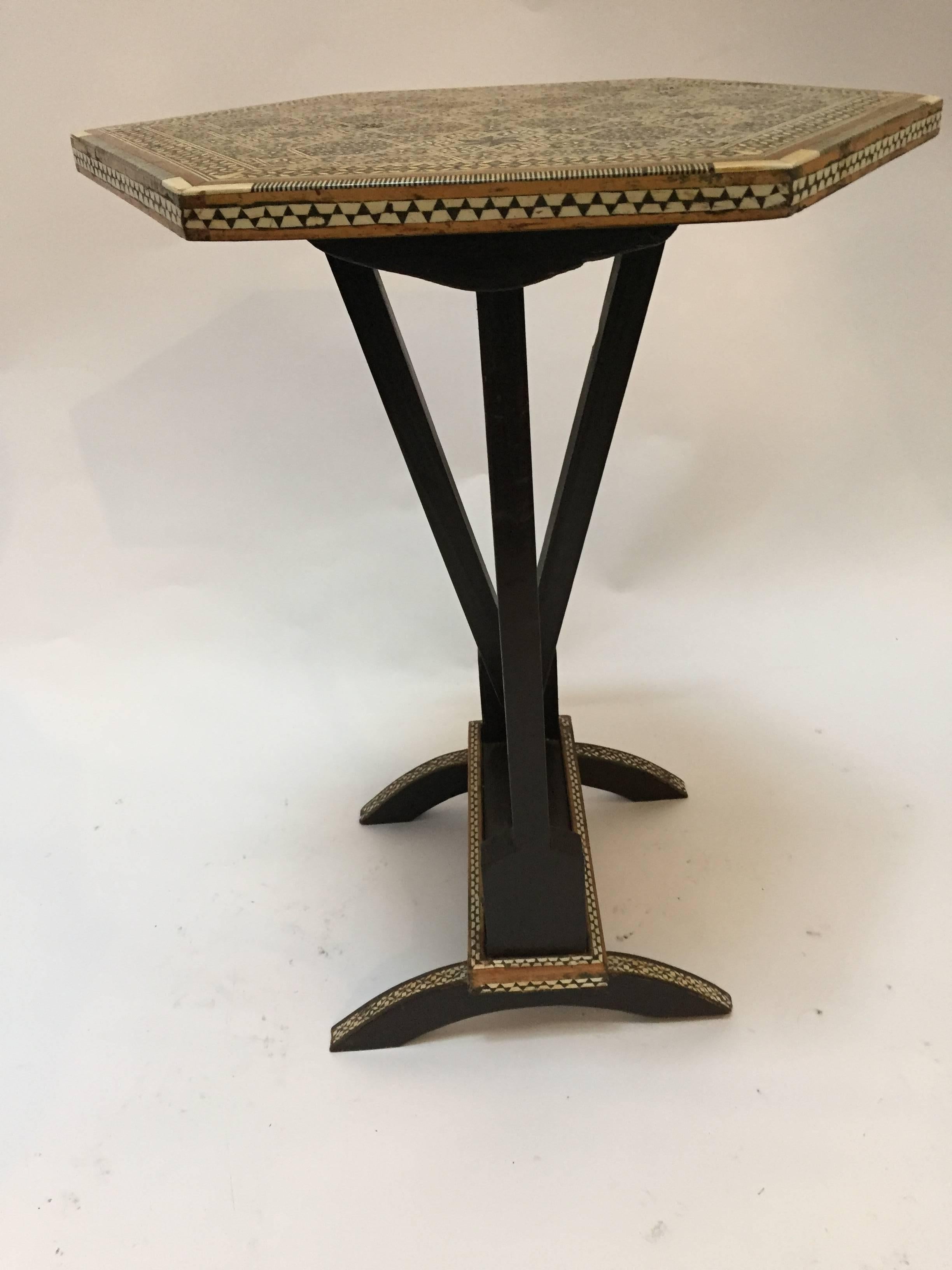 octagonal side table