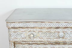 Middle Eastern Syrian White Mother-of-Pearl Inlay Wedding Dresser