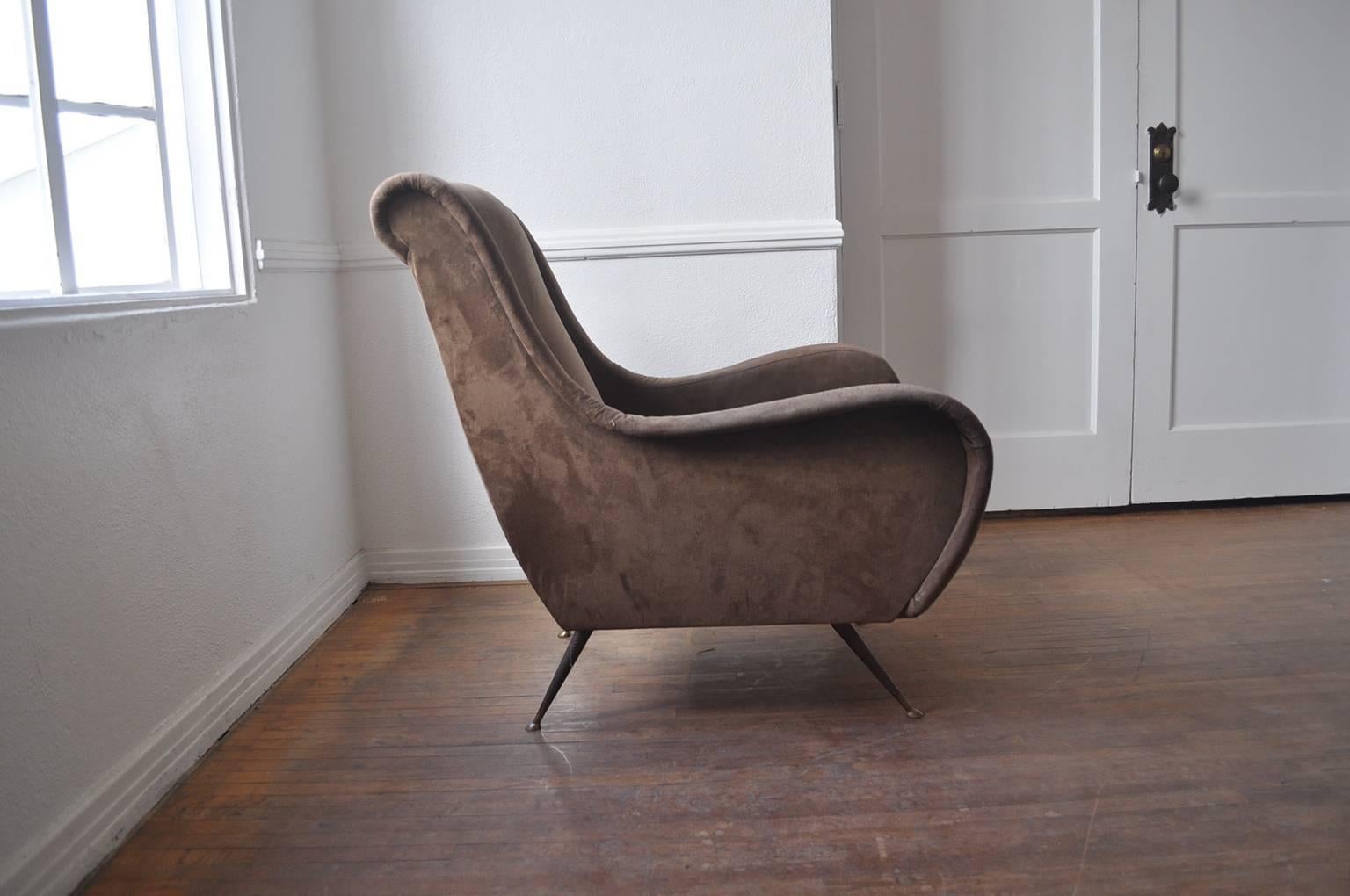 20th Century Pair of 1950s Italian Modern Lounge Chairs