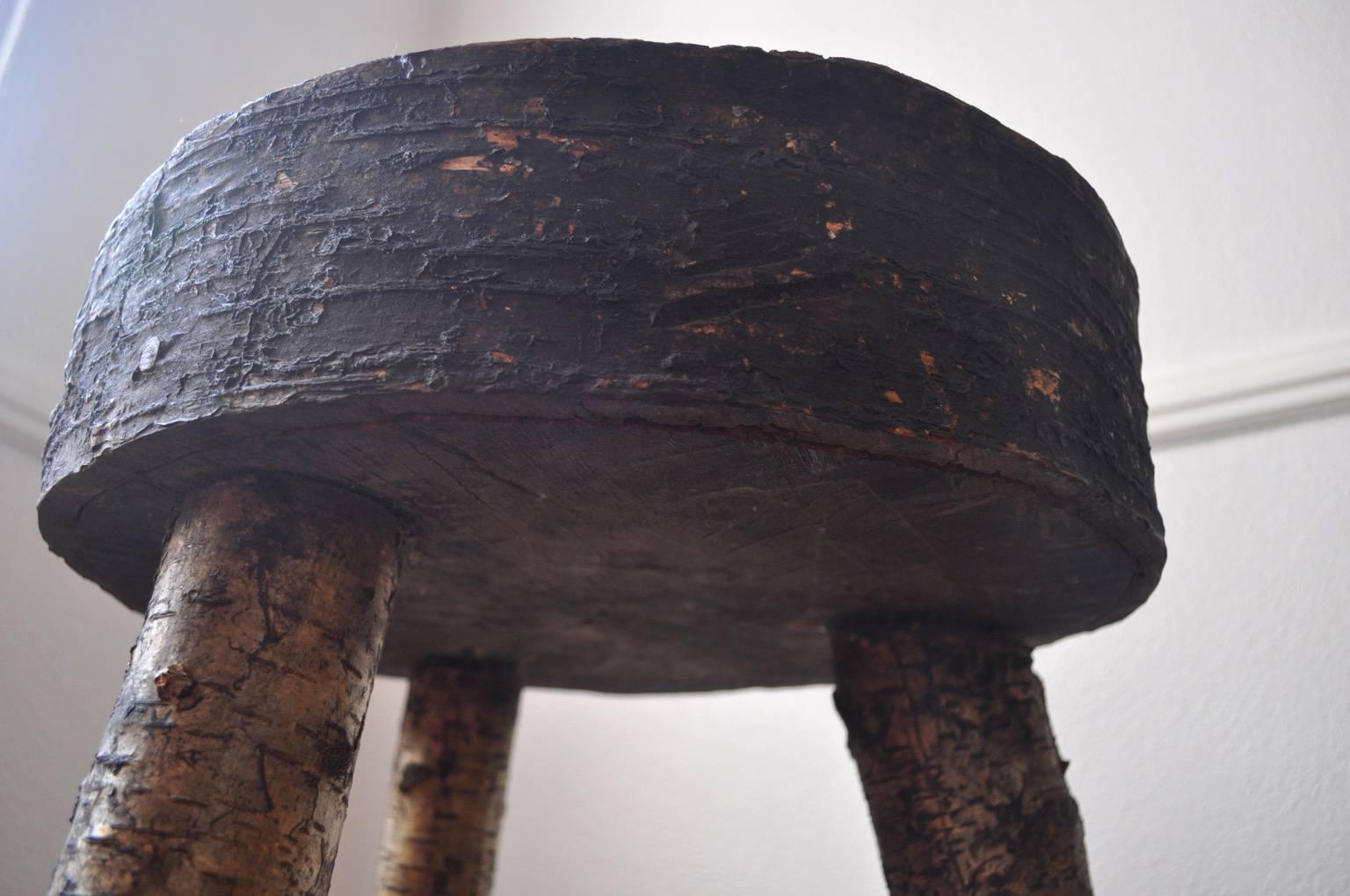 Pacific Northwest Folk Art Wood Stump Table 4