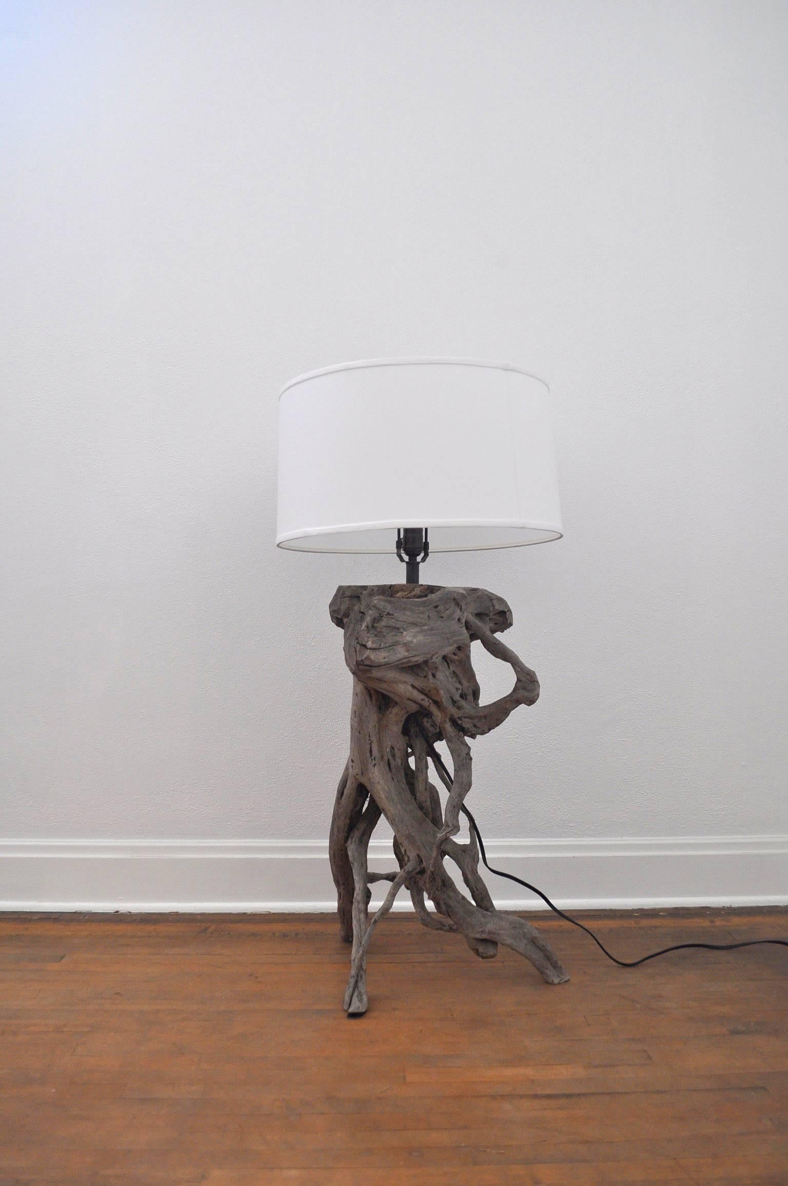 American Vintage Driftwood Lamp For Sale