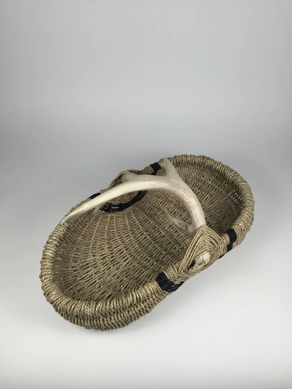 Contemporary Custom Deer Antler Basket by Dax Savage