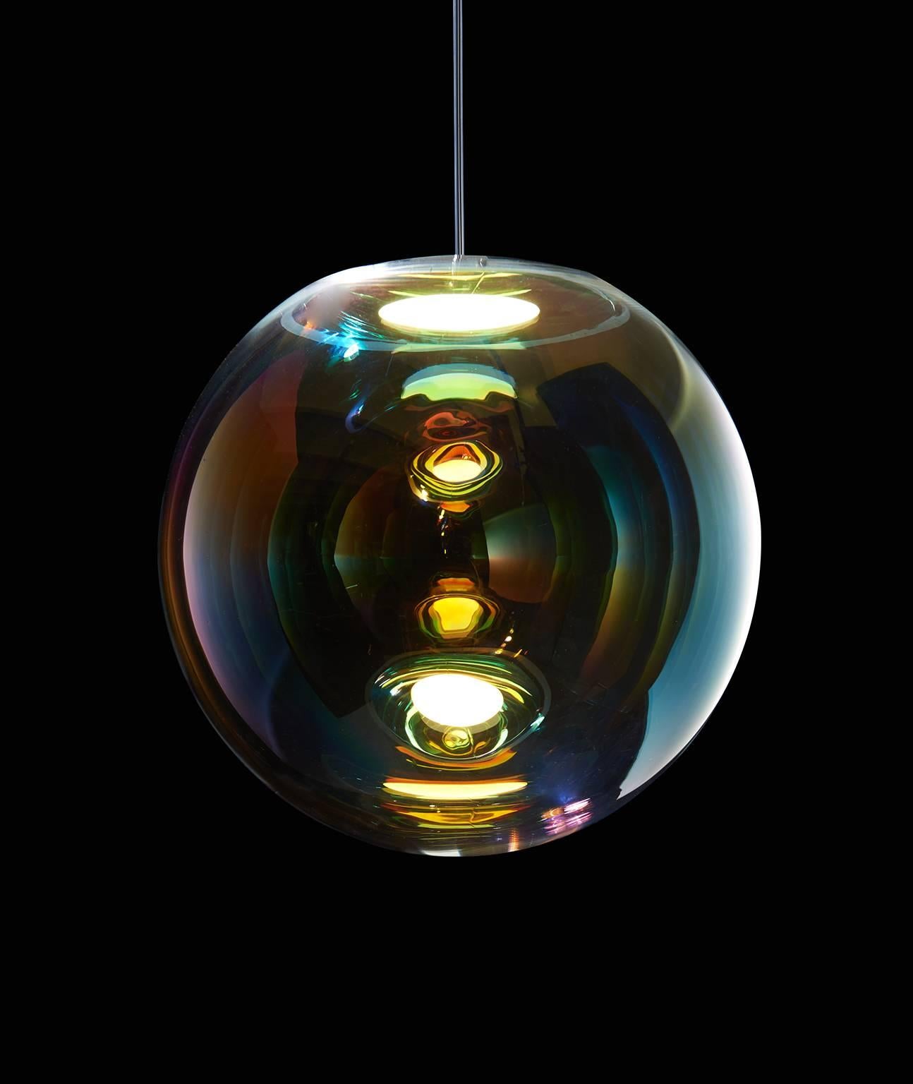 German Iris Pendant Light For Sale
