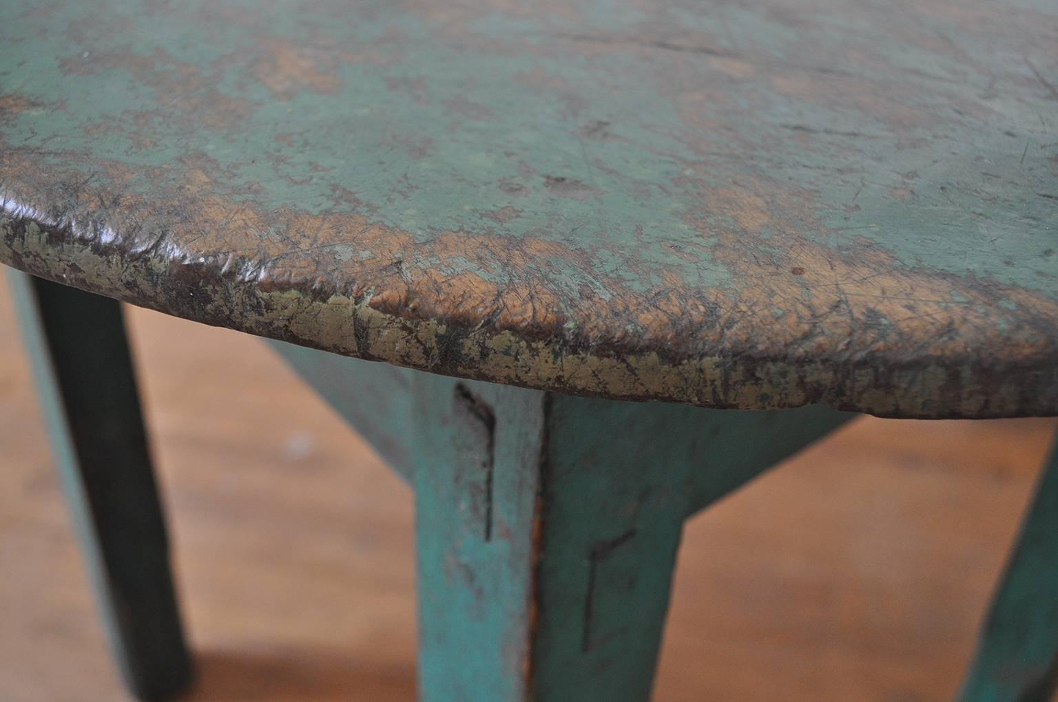 Wood Handmade, 1940s Table from Guatemala with Beautiful Patina